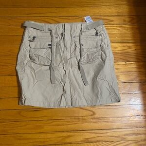 Tommy Hilfiger Tan Mini Pencil Skirt with Cargo Style for Casual Work